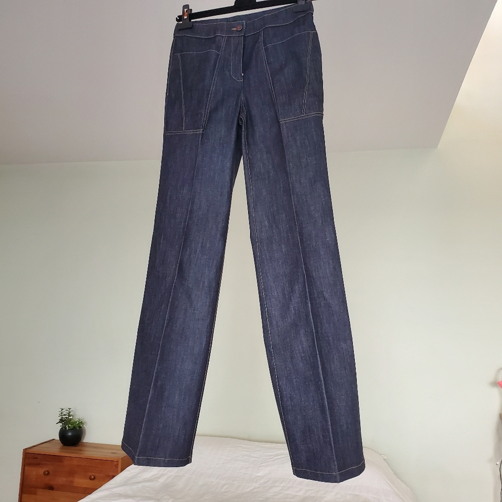 Derek Lam dark denim high waist flared jeans - Picture 7 of 8